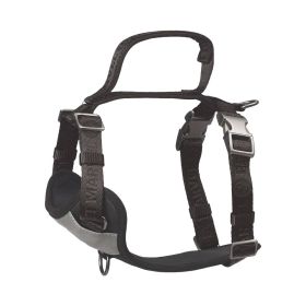 PETMARVEL Adjustable Embroidered Stylish Dog Harness (Option: Grey-Large)